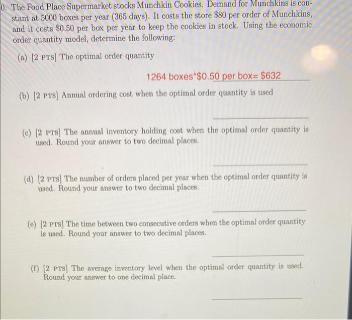 0. The Food Place Supermarket stocks Munchkin