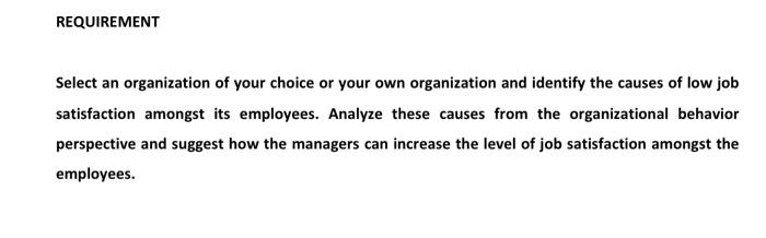 Subject: organizational Behaviour please teacher