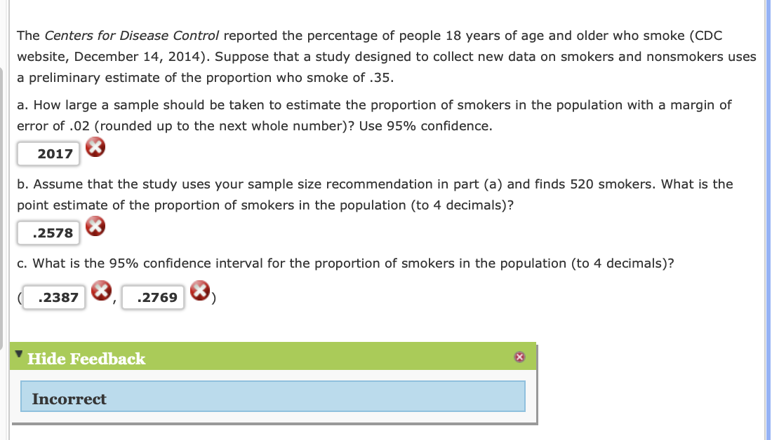 The Centers for Disease Control reported the