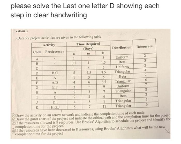 solve by filling these tables with clear