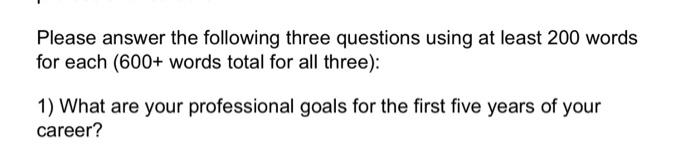 Please answer the following three questions using
