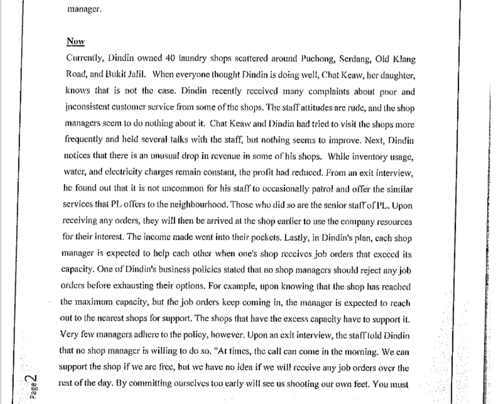 PowerLaundry: What Should I Do? Background In the