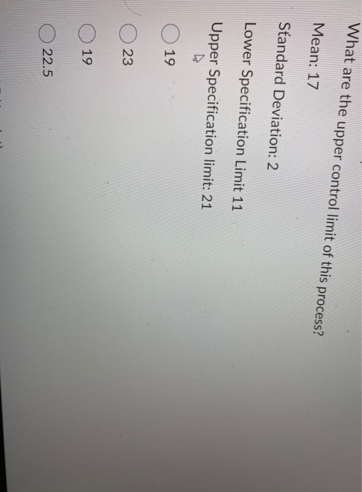 True process meet customer requirement: MEAN = 15