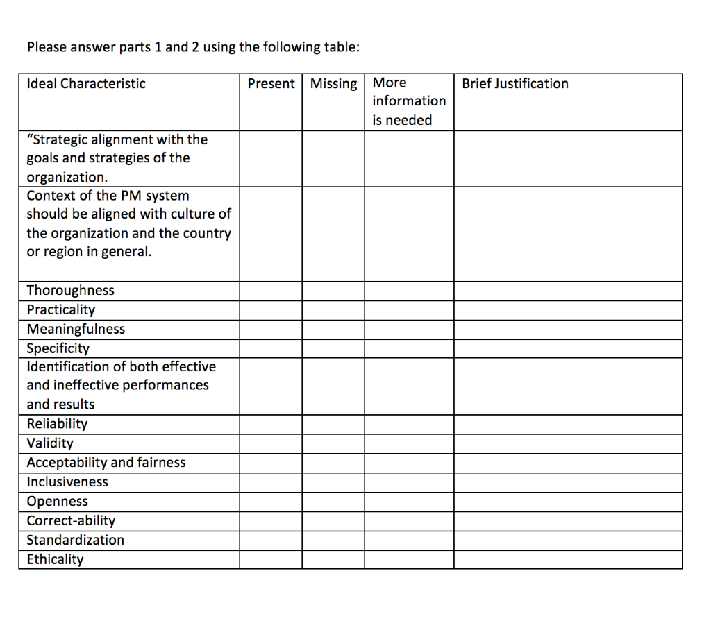 Please answer parts 1 and 2 using the following