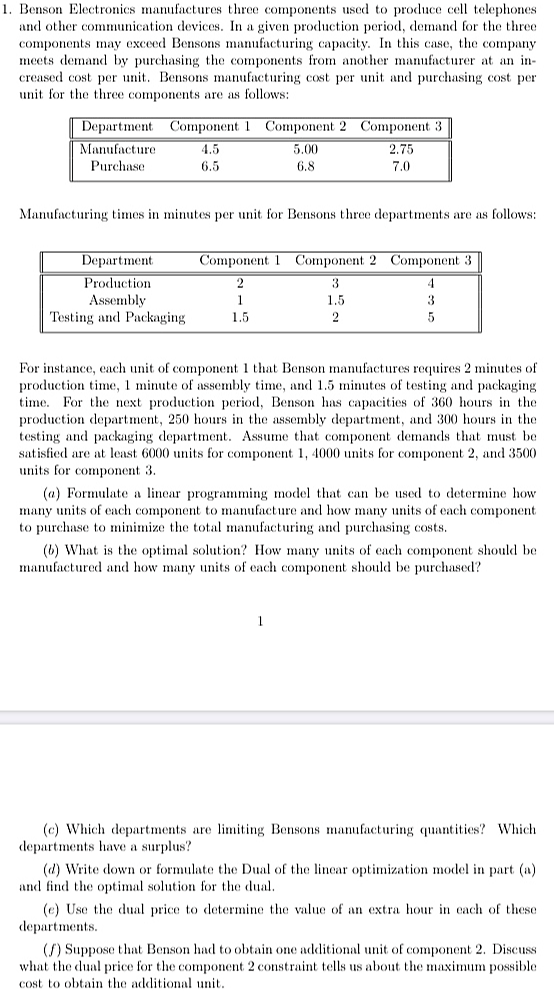 Please do all parts to this ONE question.