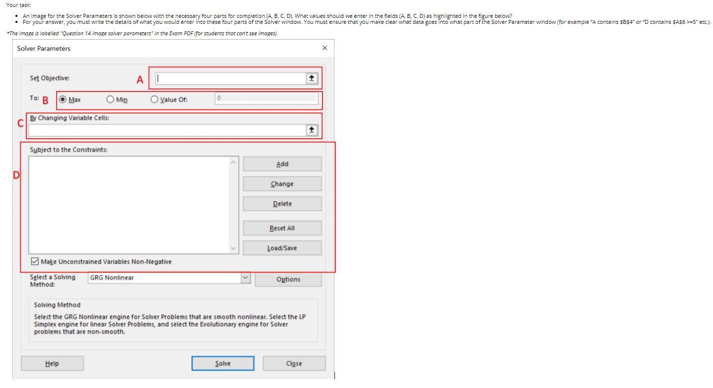 QUESTION 14 Consider the following scenario and
