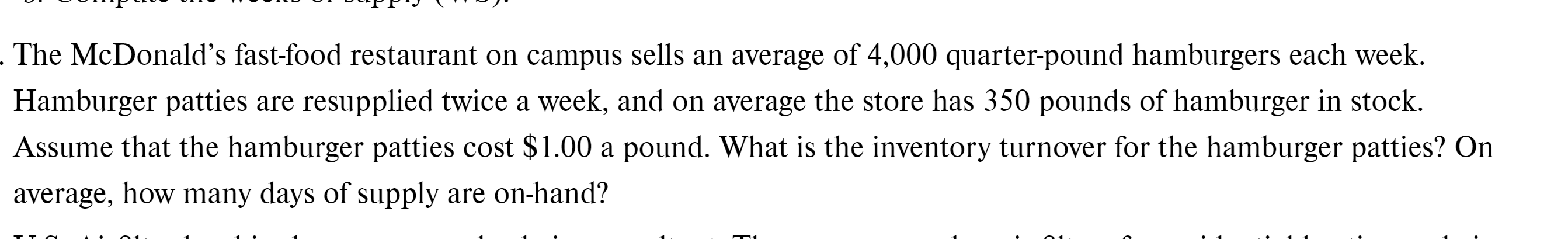 The McDonald's fast-food restaurant on campus