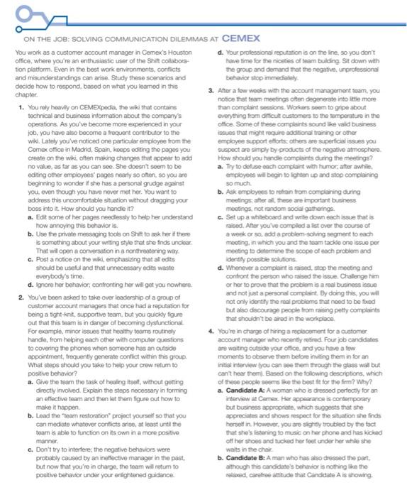 Instructions: Go to page 107 of the textbook