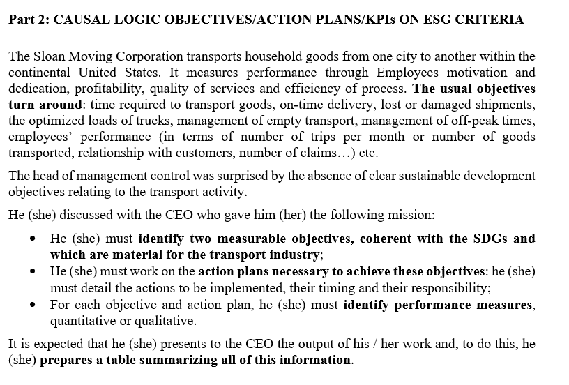Part 2: CAUSAL LOGIC OBJECTIVES/ACTION PLANS/KPIs