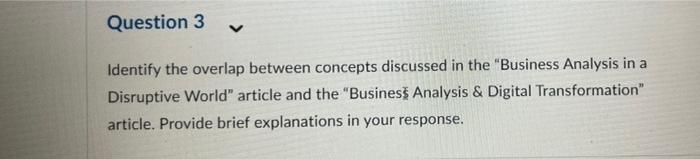 My course is applied business analysis and