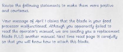 Revise the following statements to make them more