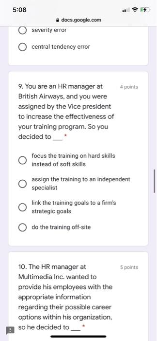 5:09 docs.google.com Mentoring by an experienced