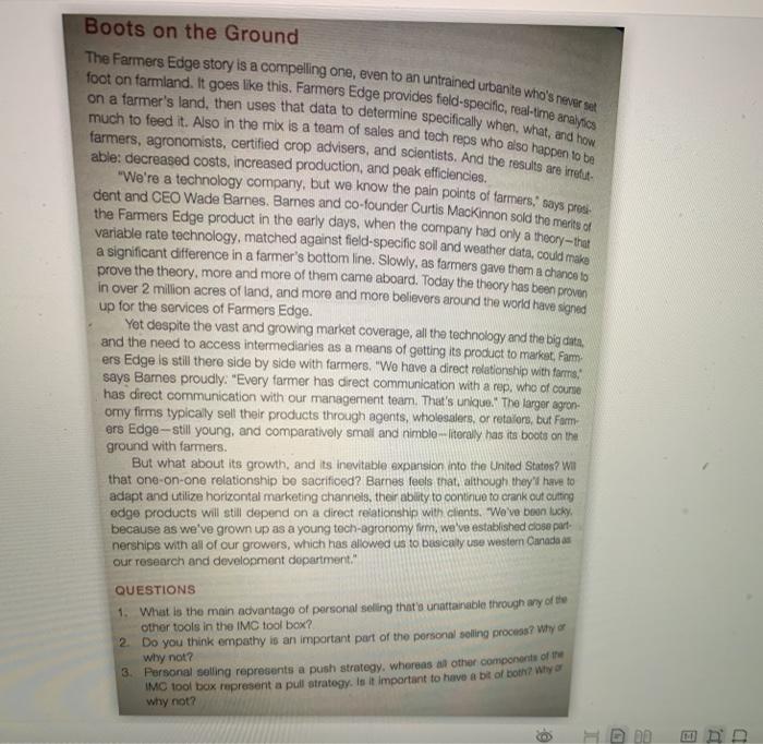 The Farmers Edge story is a compelling one, even