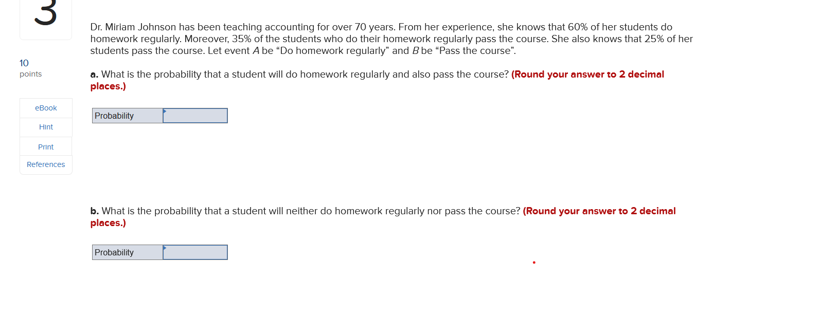 3 Dr. Miriam Johnson has been teaching accounting