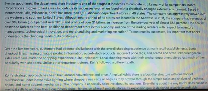 Even in good times, the department store industry