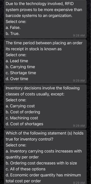 logistics and supply chain management Due to the