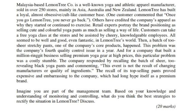 Malaysia-based Lemon Tree Co. is a well-known