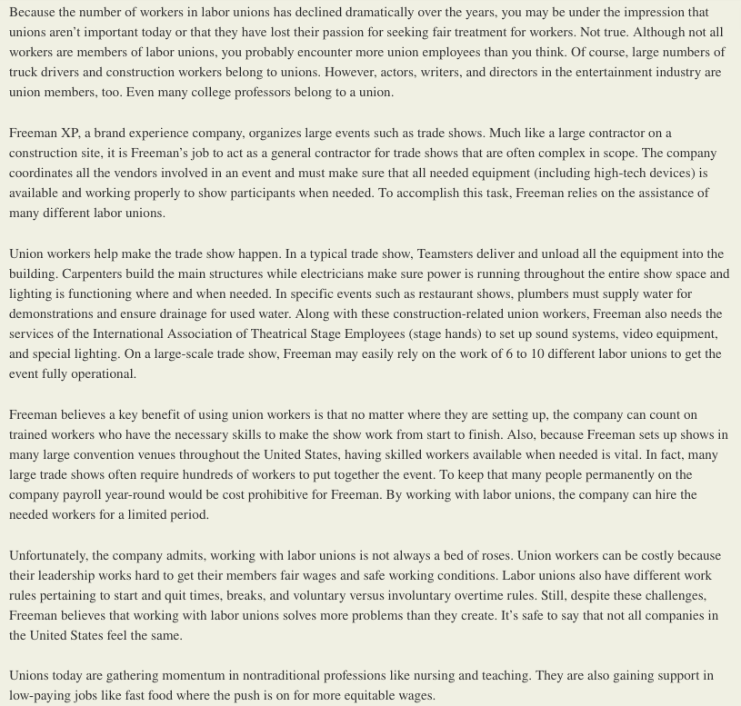 1. What are the functions that the unions provide