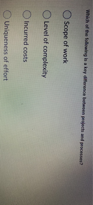 Which of the following is a key difference