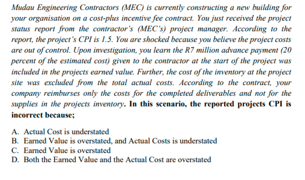 Mudau Engineering Contractors (MEC) is currently