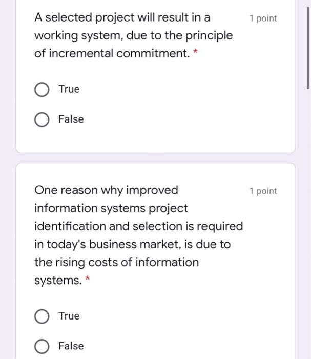 Plans created in prior phases are put 1 point