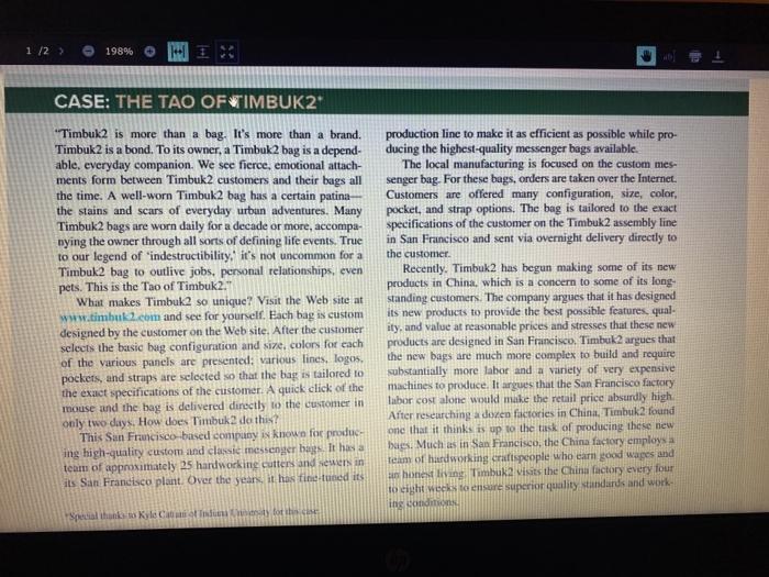 Answer only the Third question. 1/2) 198% CASE: