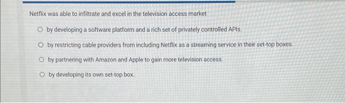#22 Netflix was able to infiltrate and excel in