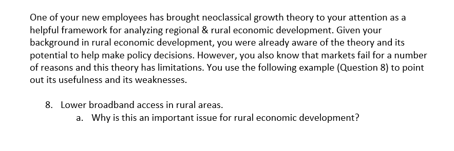 One of your new employees has brought