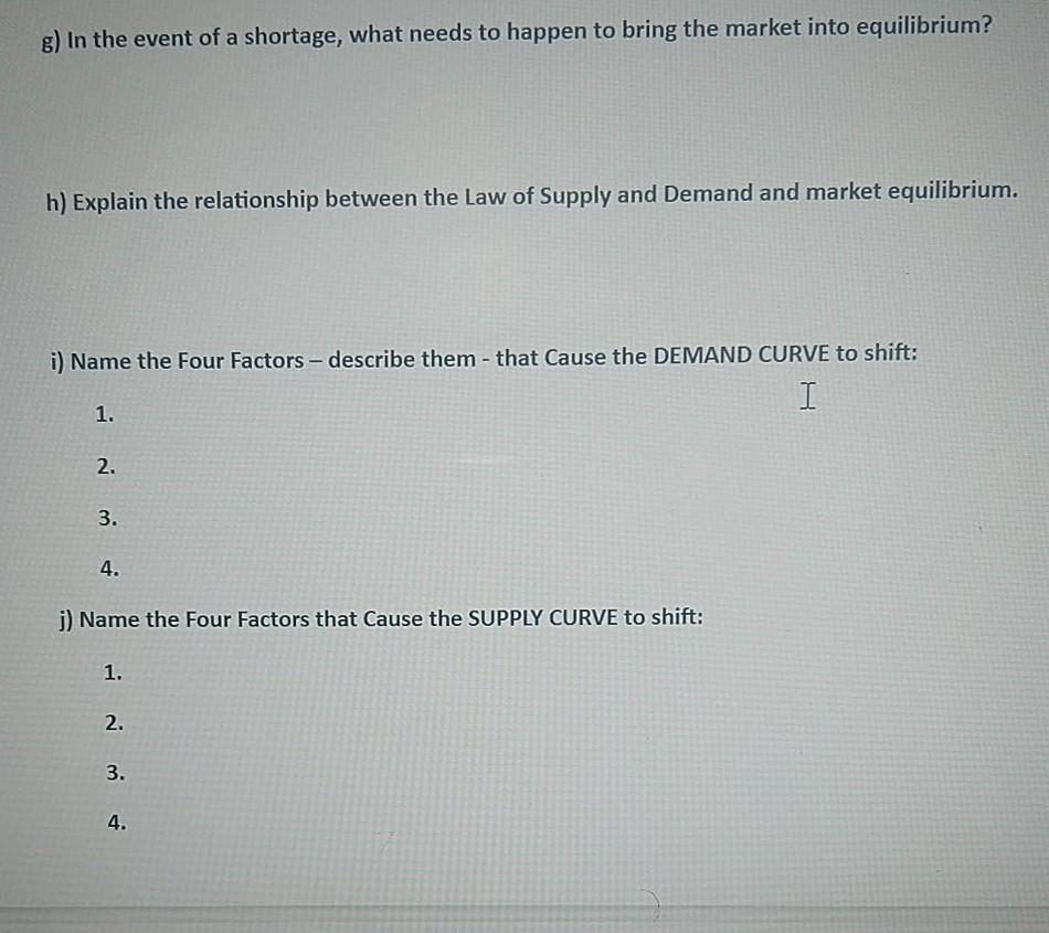 1. Supply & Demand a) Whose behavior is reflected