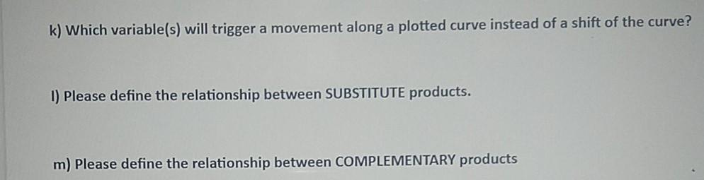 1. Supply & Demand a) Whose behavior is reflected