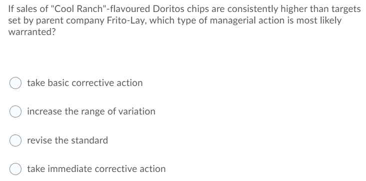 If sales of "Cool Ranch"-flavoured Doritos chips