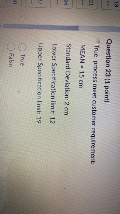 8 Question 22 (1 point) Which Quality tool is