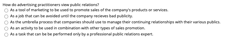 How do advertising practitioners view public
