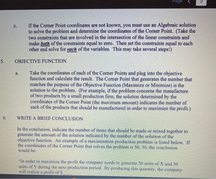 Use the steps provided to solve these Linear