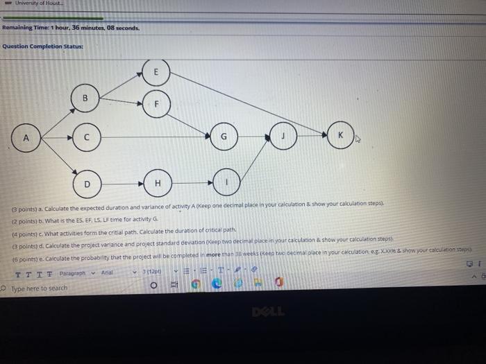 Question Completion Status: Question 37 Scenario