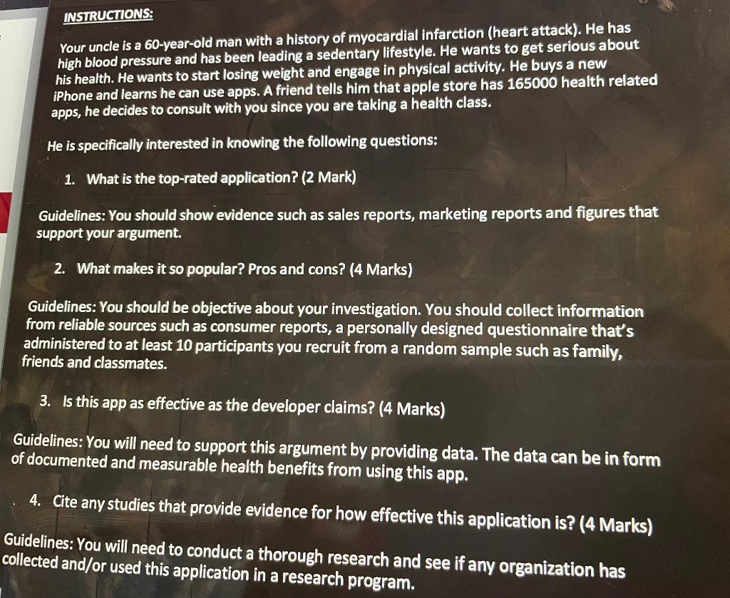 FIND AN APP THAT CSN ANSWER THESE QUESTIONS