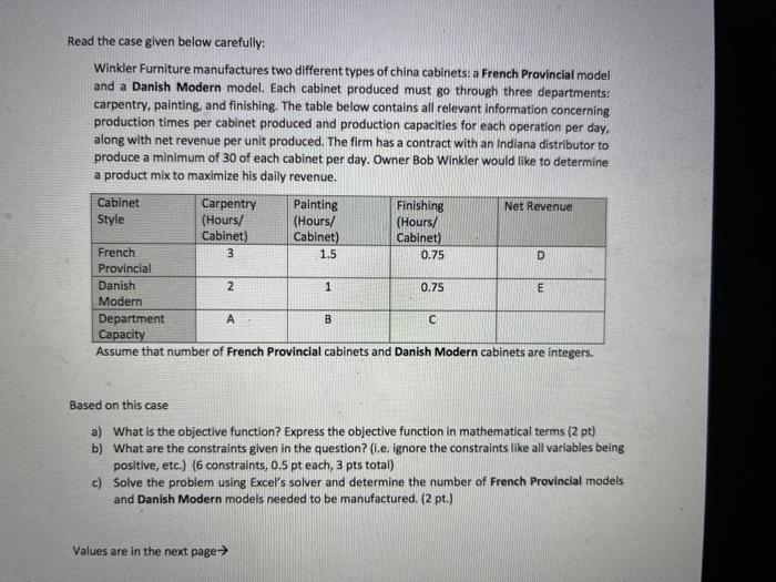 A=312, B=162, C=102, D=28, E=30 Please Explain