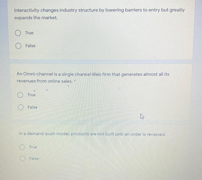Interactivity changes industry structure by