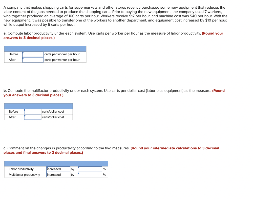A company that makes shopping carts for