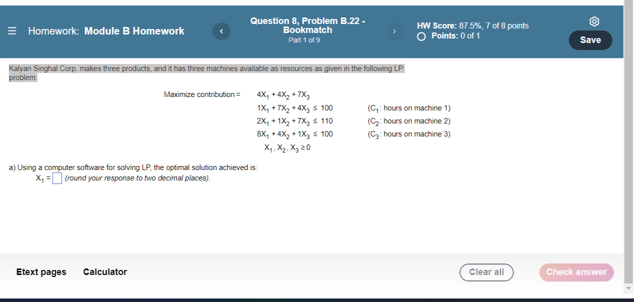 = Homework: Module B Homework Question 8, Problem