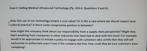 Case 2: Selling Medical Ultrasound Technology