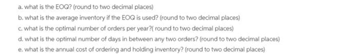 what is the total annual inventory cost,oncluding