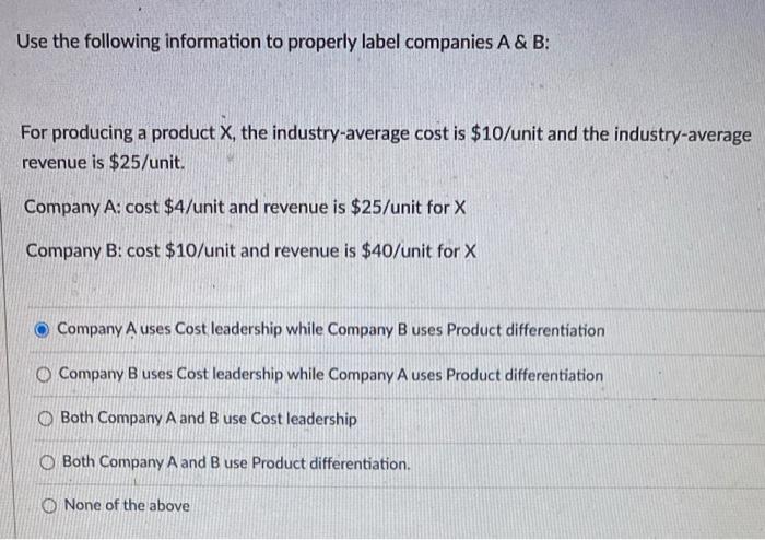 Use the following information to properly label