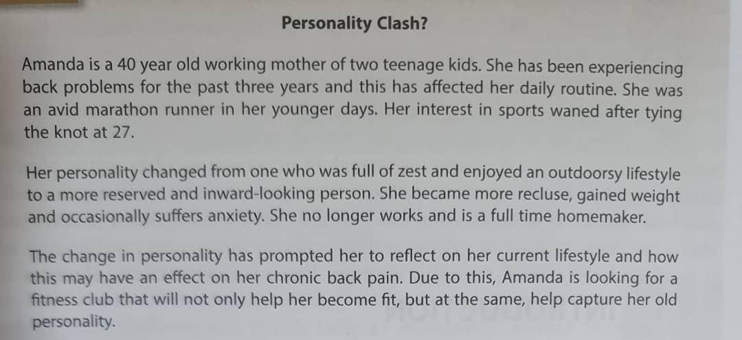 Understanding retail customer 1. Describe Amandas