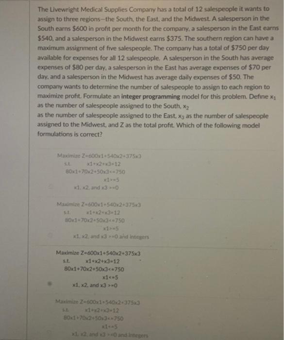 The Livewright Medical Supplies Company has a