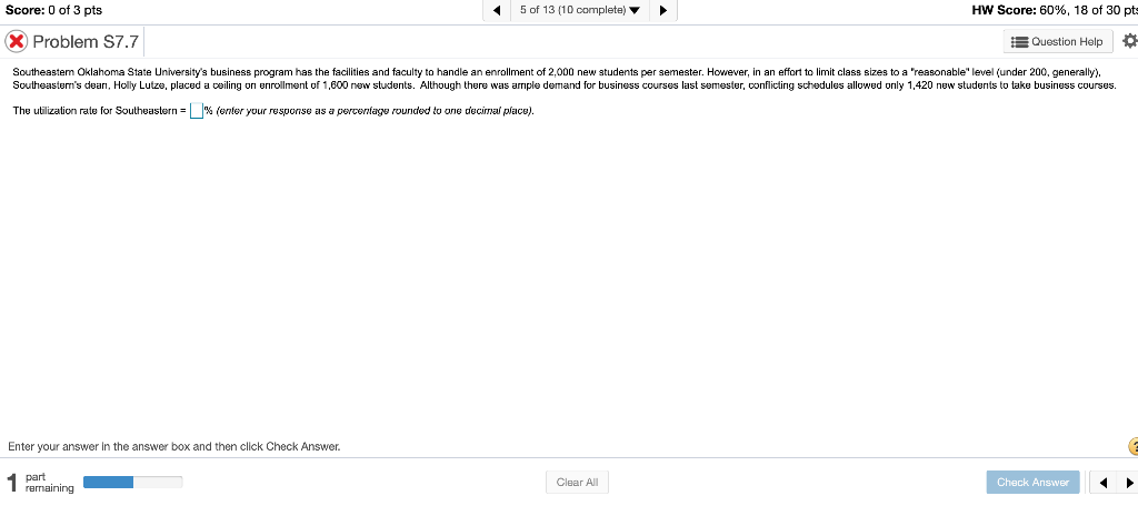 a) The utilization rate for Southeastern = b) The
