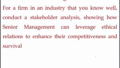 Make sure it's 100% correct For a firm in an