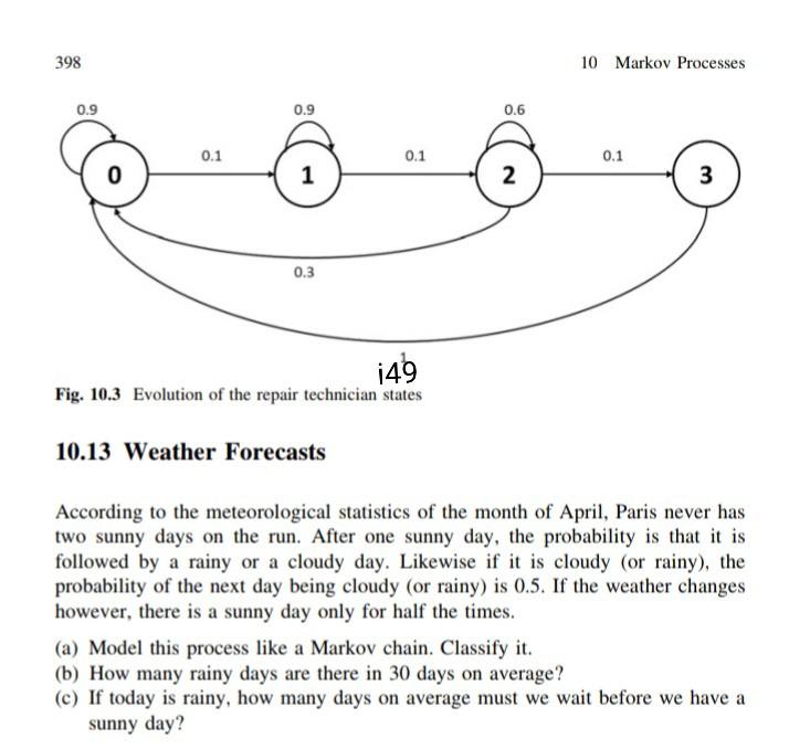 398 10 Markov Processes 0.9 0.9 0.6 0.1 0.1 0.1 0