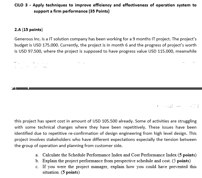 CILO 3 - Apply techniques to improve efficiency