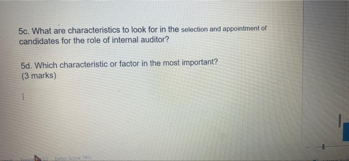 5c. What are characteristics to look for in the